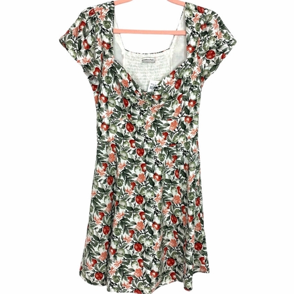 Abercrombie & Fitch Dresses & Skirts - ABERCROMBIE & FITCH Women Small Fruit Print Twist Knot Front Mini Dress
